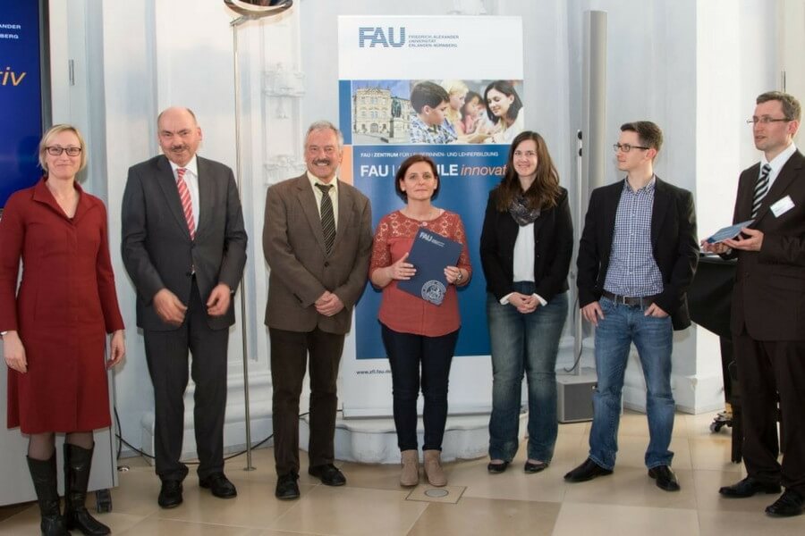 Lehrer der Berufsoberschule beim FAU-Schulnetz-Tag